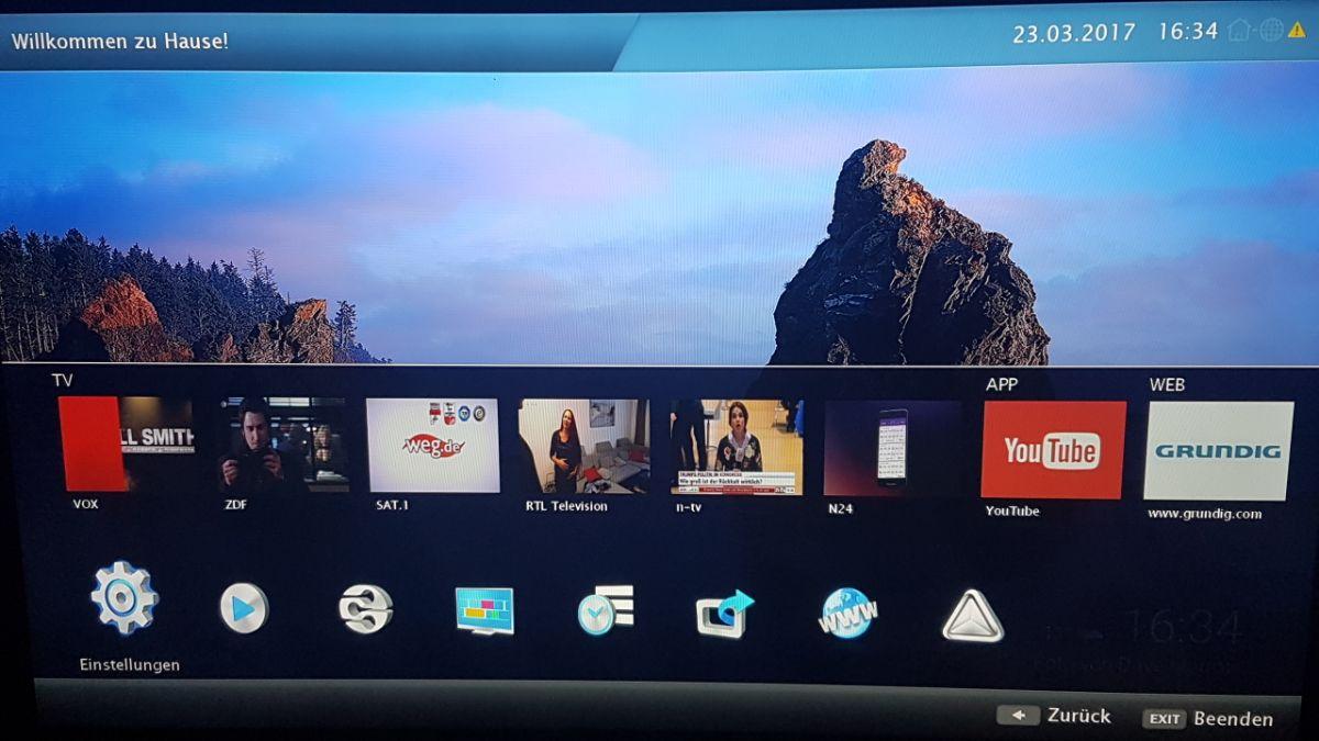 A screenshot from the Smart TV